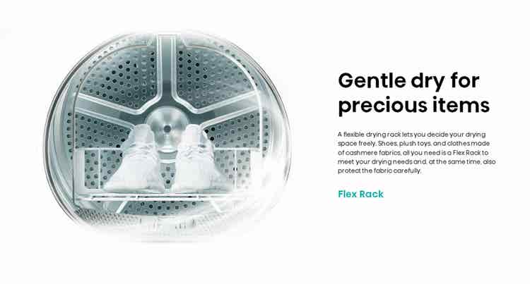 Machine à laver à chargement frontal Hisense WF5S1045BB Série 5S 10.5kg Noir Premium