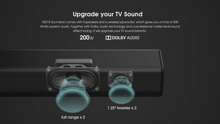 Barra de som Hisense HS218 Áudio HS218
