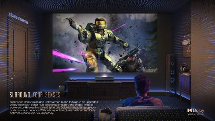 Hisense PX3 80”-150” Cinema Laser 4K TriChroma