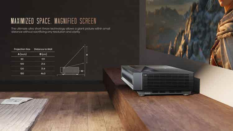 Hisense PX3 80”-150” Cinema Laser 4K TriChroma
