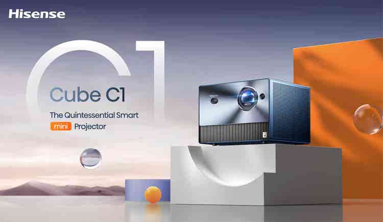 Hisense C1 Mini projetor a laser 4K de 65”-300”