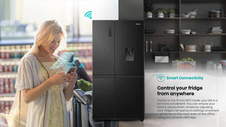 Geladeira Hisense H800SB-WD (Side By Side)