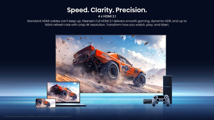 Hisense RGB MiniLED 65UR8S 65″ 180Hz 330HSR TV