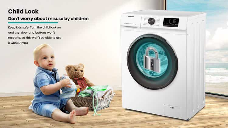 Hisense WFVC6010T Máquina de lavar 6kg Carregamento Frontal