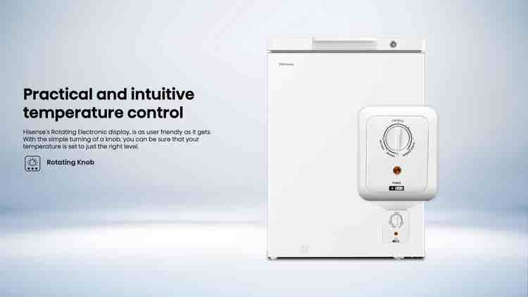 Hisense H135CF 97L White Single Door Chest Freezer