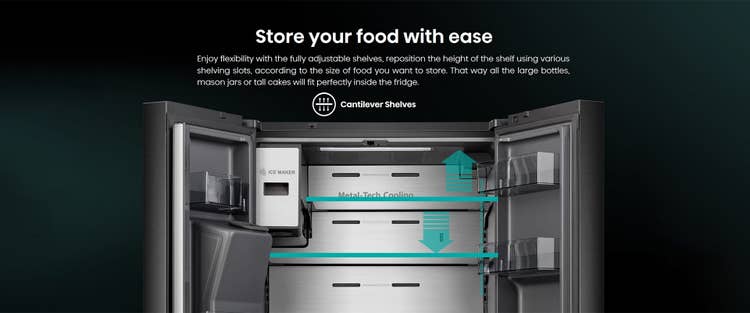 Hisense H750FSB-IDS (Multi-Door) Refrigerator