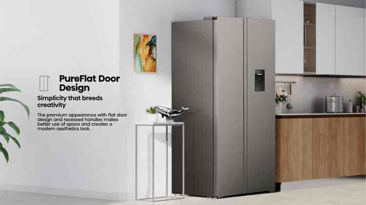 Hisense H680SIT-WD 541L Side By Side Refrigerator