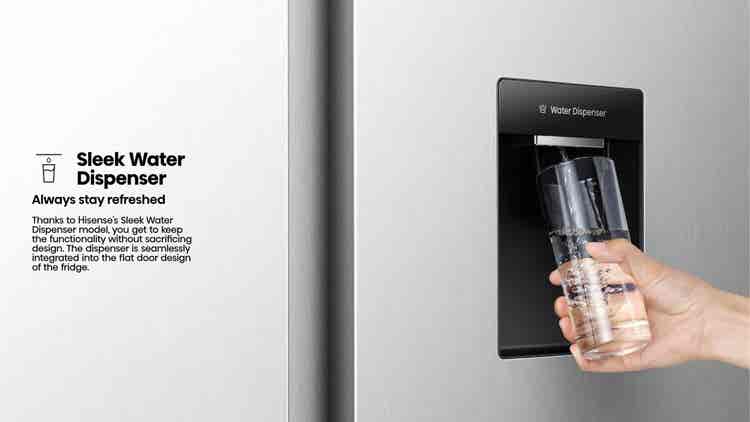 Hisense H680SIT-WD 541L Side By Side Refrigerator