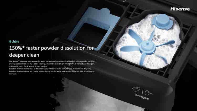Hisense WT7I2225DB 22kg Black Premium Colour Display Top Loader