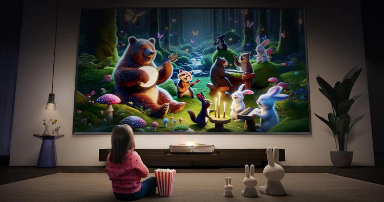 Entertainment with eye comfort