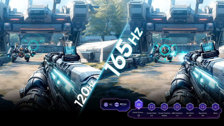 Native 165Hz VRR, ready for next-generation gaming