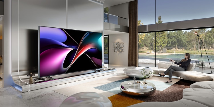 Look at how big 116" TV is