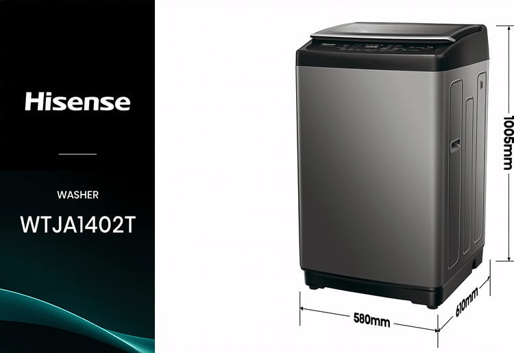 Hisense WTJA1402T Lave-linge à chargement par le haut 14 kg