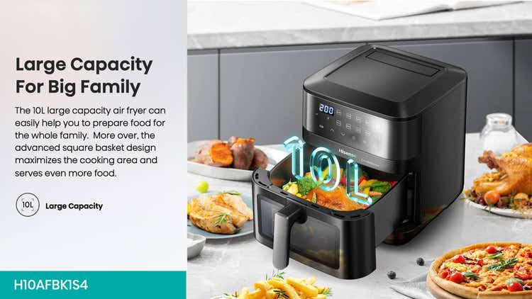 Hisense H10AFBK1S4 10L Single Door Air Fryer