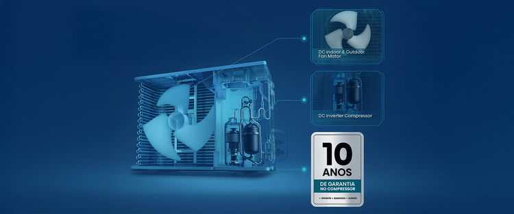 Compressor with 10-year warranty