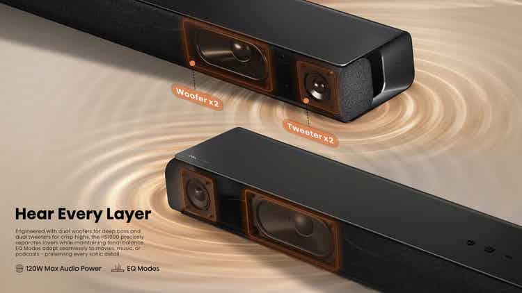 Hisense HS1000 2.1 Channel Soundbar