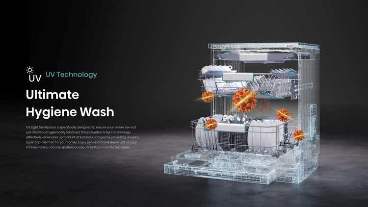 Hisense H15DWTFT 15 Place Dishwasher