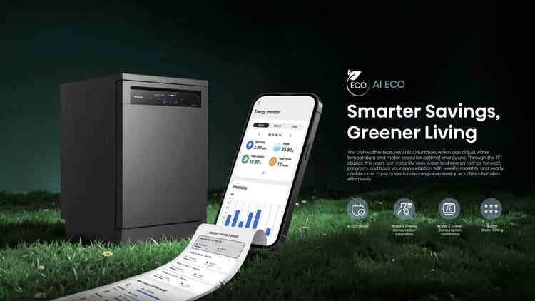 Hisense H15DWTFT 15 Place Dishwasher