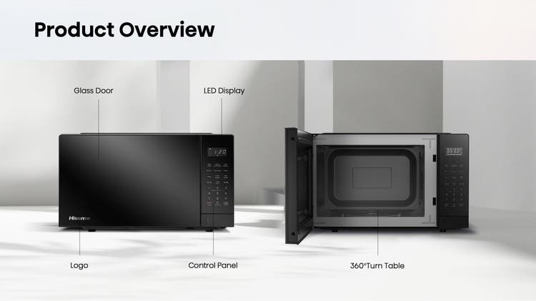 Hisense H45MOBS5X 45L Solo Black Microwave