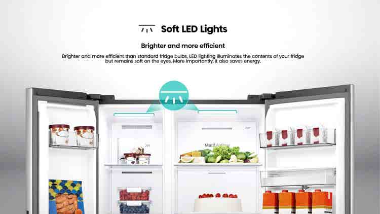Hisense H680SIT-WD 541L Side By Side Refrigerator
