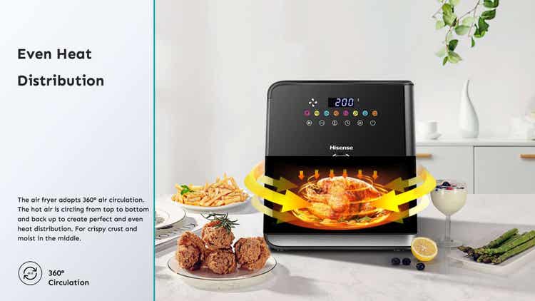 Hisense H09AFBKS4S 8L Air Fryer