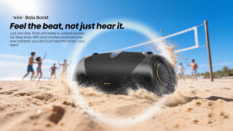 Hisense We Boom Bass Boost Water Proof Speaker