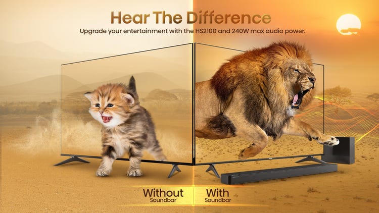 Hisense HS2100 2.1 240W Soundbar