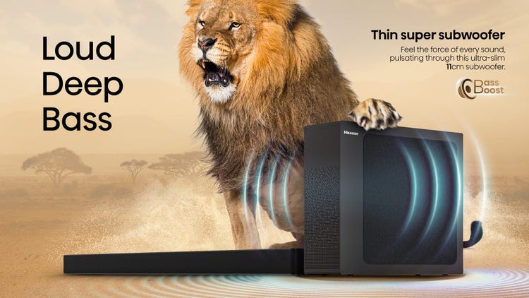 Hisense HS2100 2.1 240W Soundbar