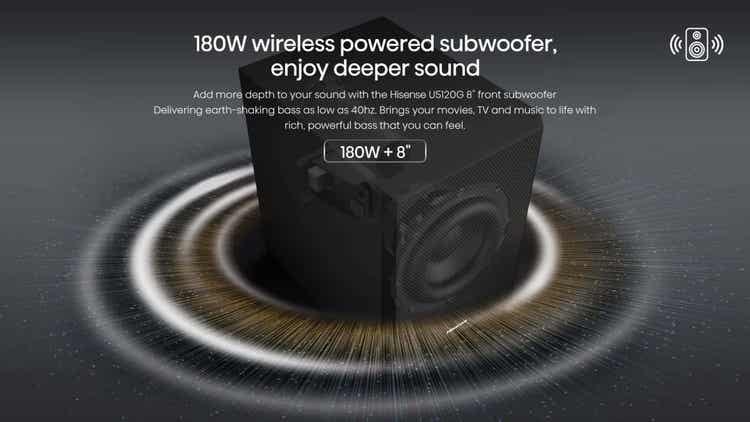 Hisense U5120G 5.1.2CH Soundbar with Wireless Subwoofer