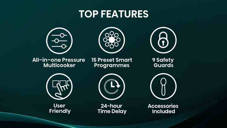 Hisense HMC6MBK 7 in 1 Pressure Cooker