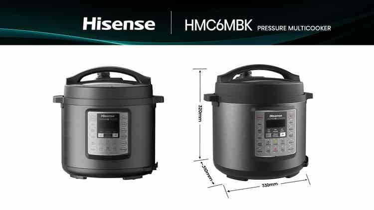 Hisense HMC6MBK 7 in 1 Pressure Cooker