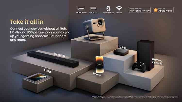 Hisense M2 PRO 65”-200” 4K Laser Mini Projector
