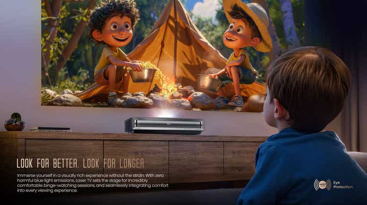 Hisense PX3 80”-150″ TriChroma 4K Laser Cinema