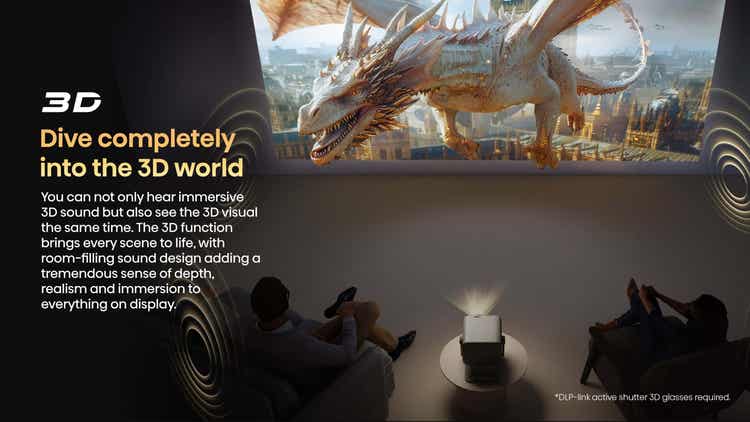 Hisense M2 PRO 65”-200” 4K Laser Mini Projector