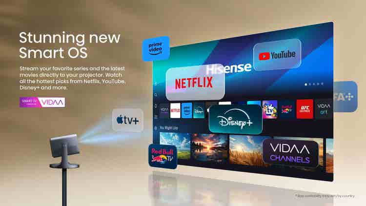 Hisense C2 65”-300” 4K Laser Mini Projector