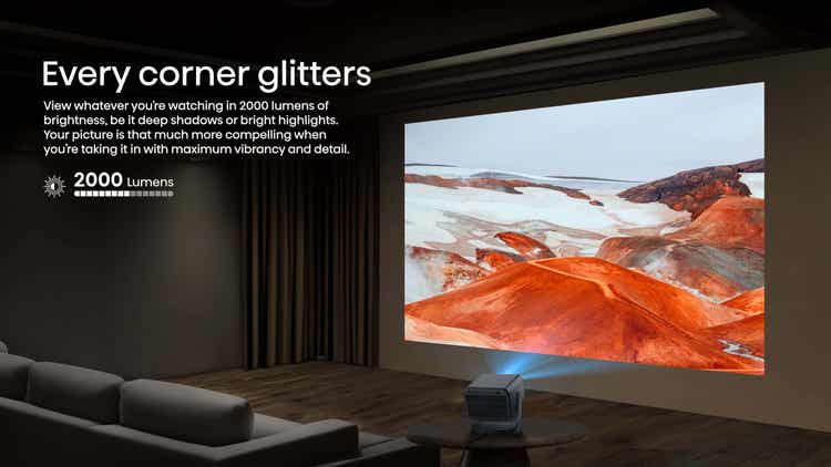 Hisense C2 65”-300” 4K Laser Mini Projector