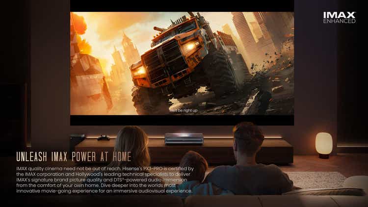 Hisense PX3 80”-150″ TriChroma 4K Laser Cinema