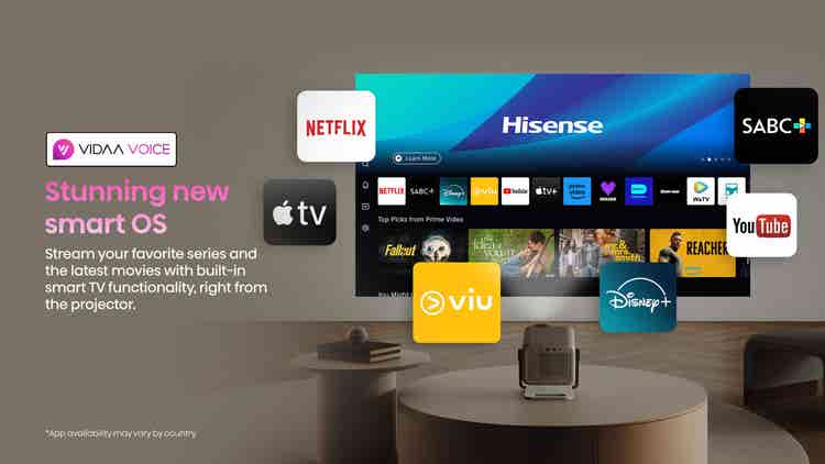 Hisense M2 PRO 65”-200” 4K Laser Mini Projector