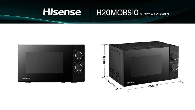 Hisense H20MOBS10 20L Manual Microwave Oven