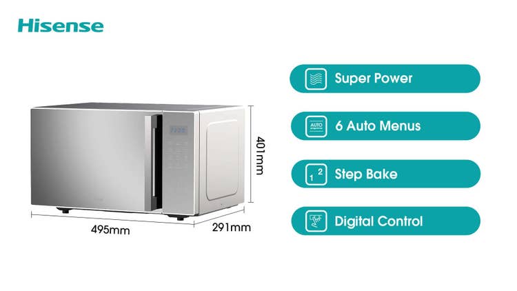 Hisense H30MOMS9H 30L Microwave