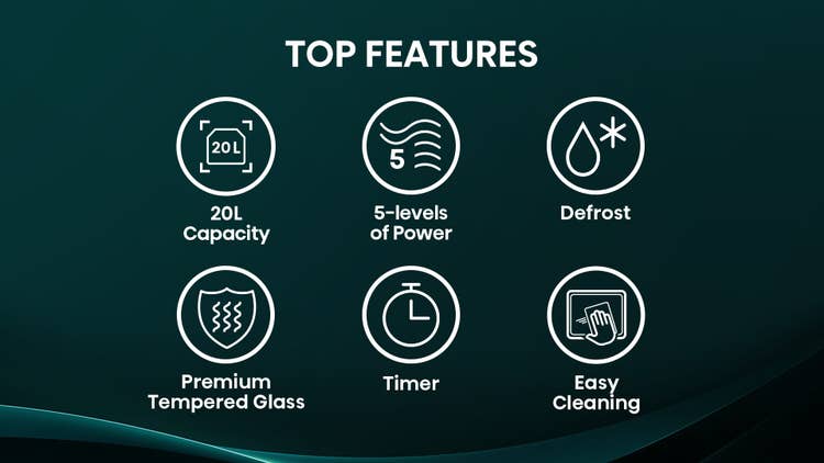 Hisense H20MOBS10 20L Manual Microwave Oven
