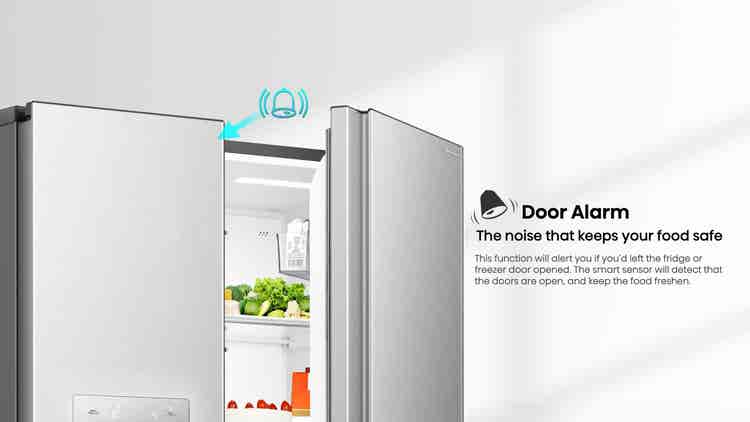 Hisense H695SS-IDL 506L Silver Side By Side Refrigerator