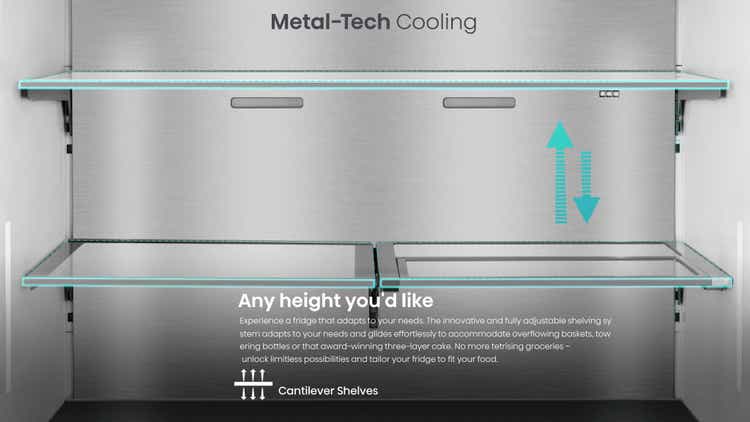 Hisense H820FSB-IMV PureView Series 601L Multi Door Refrigerator