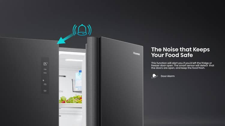 Hisense H680SMIB-WD 541L Side By Side Refrigerator
