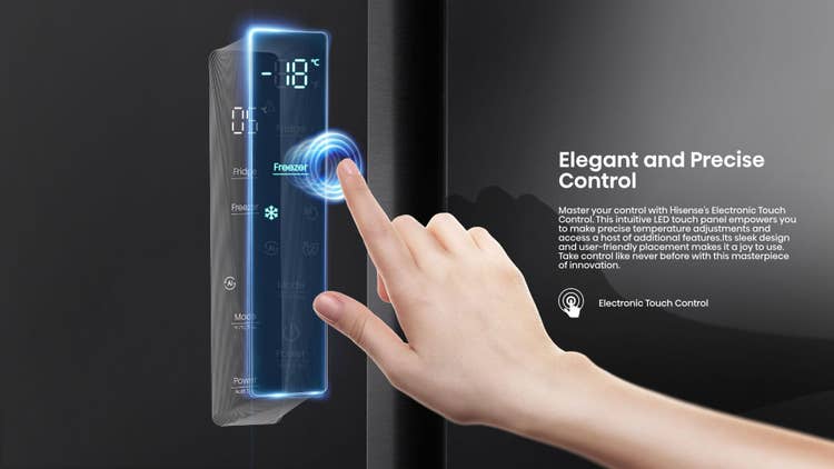 Hisense H680SMIB-WD 541L Side By Side Refrigerator