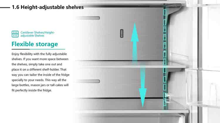 H751FS-WD Multi Door 579L Refrigerator