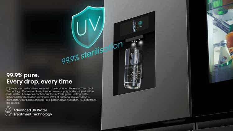 Hisense H820FSB-IMV PureView Series 601L Multi Door Refrigerator