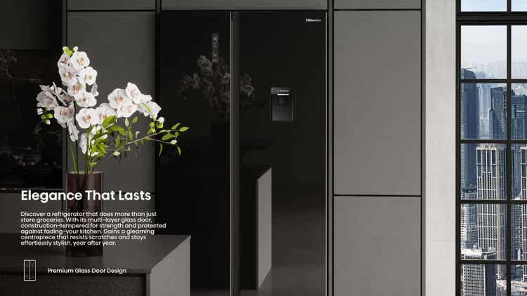 Hisense H680SMIB-WD 541L Side By Side Refrigerator