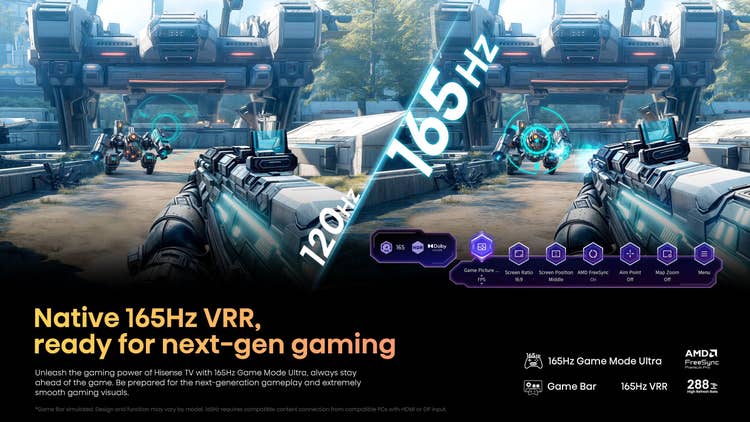 Hisense Real MiniLED 85U7Q PRO 85″ 165Hz 240HSR TV