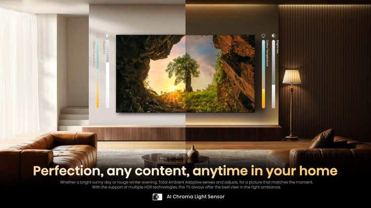 Hisense RGB MiniLED 100UX 100″ 165Hz 288HSR TV
